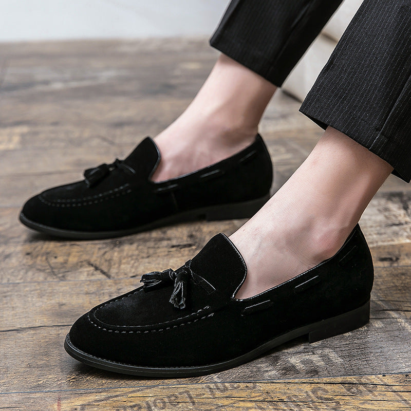 British Style Men's Tassel Loafers - Low top Leather Shoes