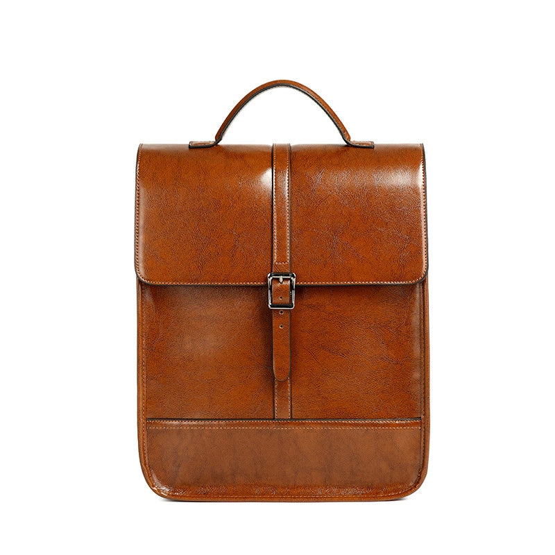 British Style Waterproof Leather Travel Backpack by Lakd London
