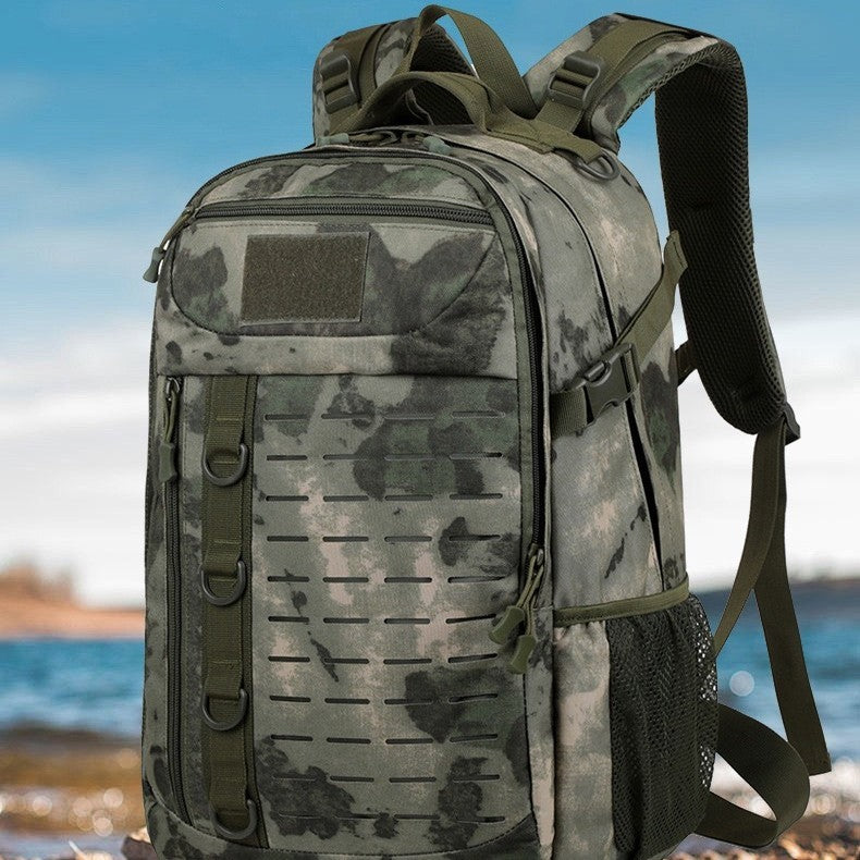 Mountaineering Camouflage Assault Backpack by Lakd London