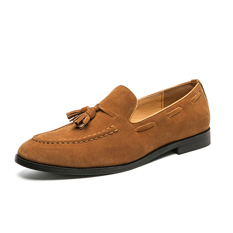 British Style Men's Tassel Loafers - Low top Leather Shoes