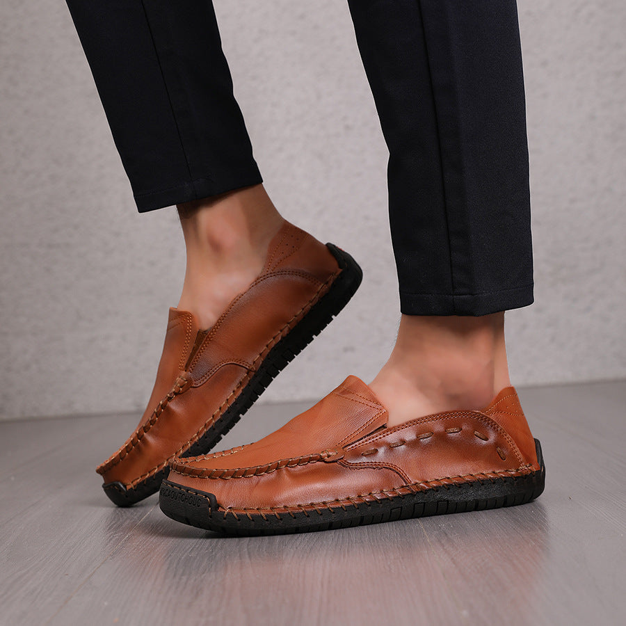 Men's Casual Loafers | Lightweight Non-slip Leather Shoes