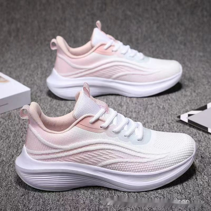 Womens Light Mesh Breathable Anti-skid Sneakers | Shock Absorption Soft Bottom Running Shoes