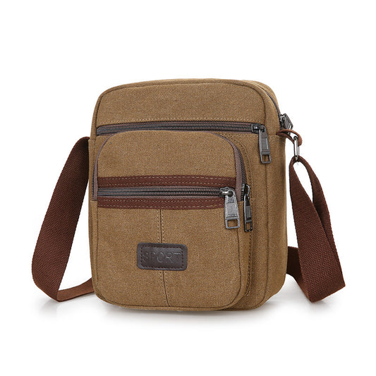 Canvas Retro Men's Messenger Shoulder Bag by Lakd London