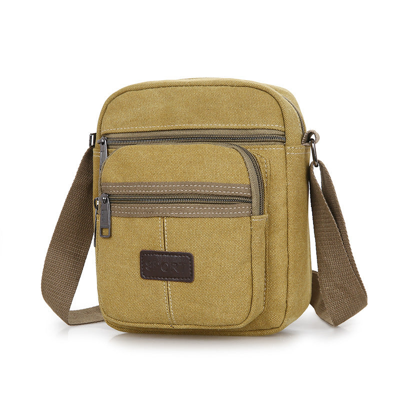 Canvas Retro Men's Messenger Shoulder Bag by Lakd London