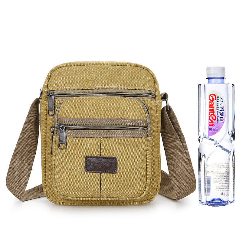 Canvas Retro Men's Messenger Shoulder Bag by Lakd London