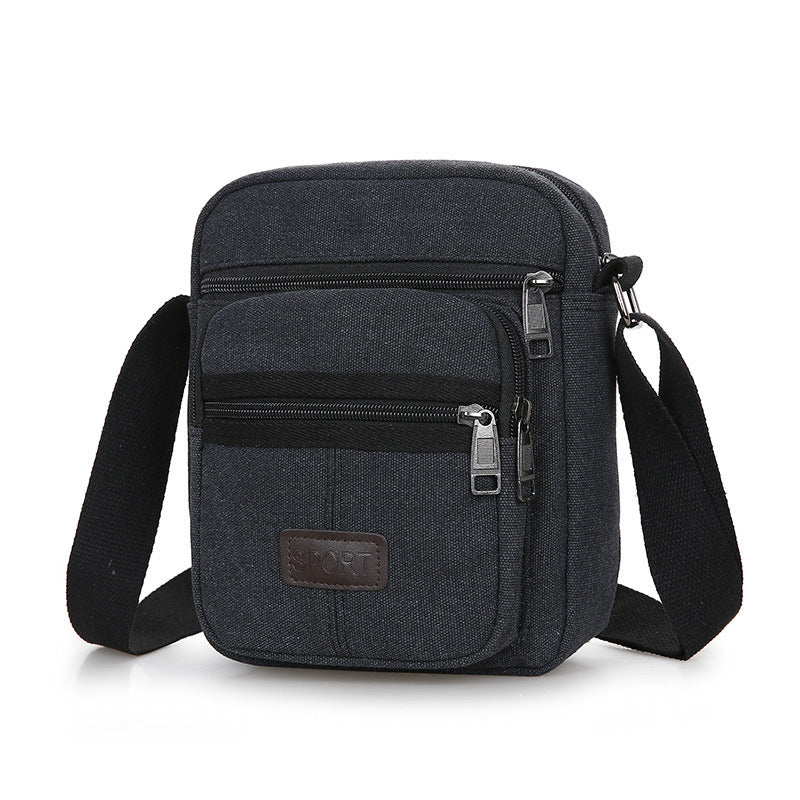 Canvas Retro Men's Messenger Shoulder Bag by Lakd London
