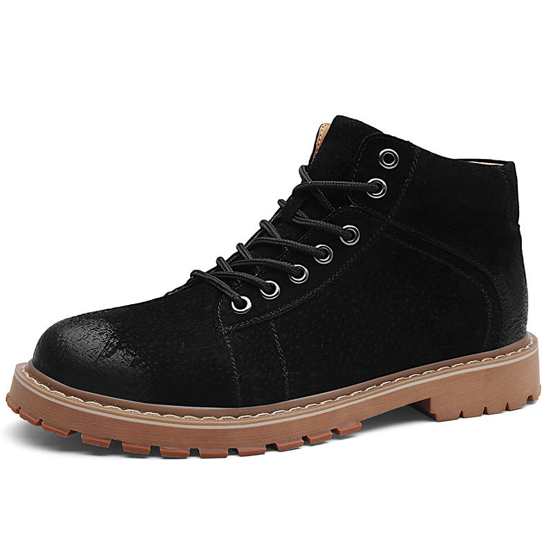 Mens Martin Work Boots - Cowhide Genuine Leather by Lakd London