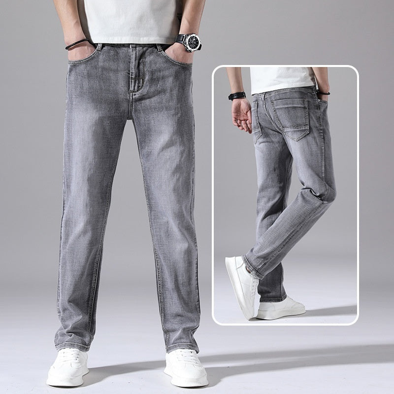 Mens Retro Jeans Straight Loose Casual Cut by Lakd London