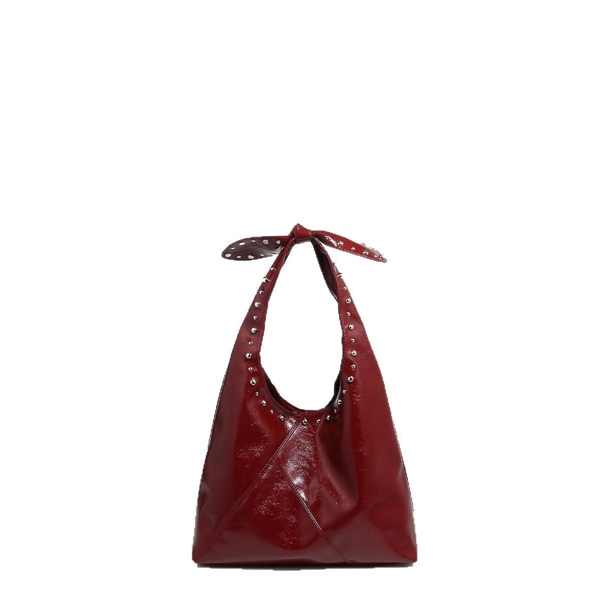Womens Tote Bag Rivet Bow Underarm Bag by Lakd London