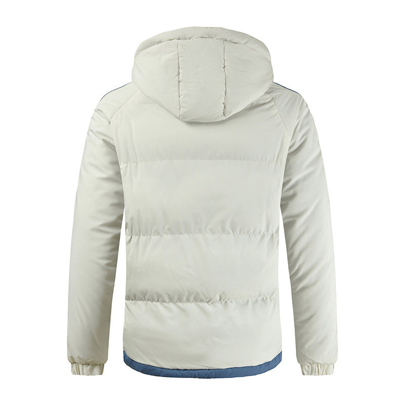 Mens Thickened Cotton Puffer Jacket | Winter Padded Coat - Down Jacket