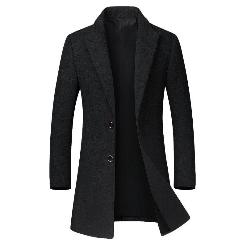 Men's long woolen trench coat | Old Money Classic Coats