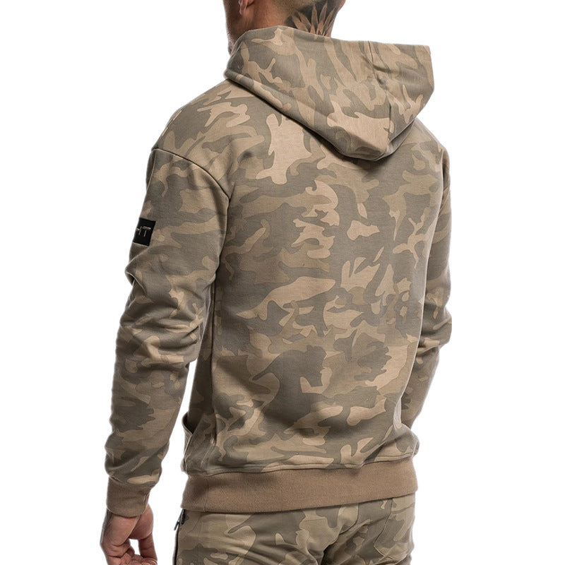 Men's Camouflage Hoodie - Sportswear Camo Pullover by Lakd London