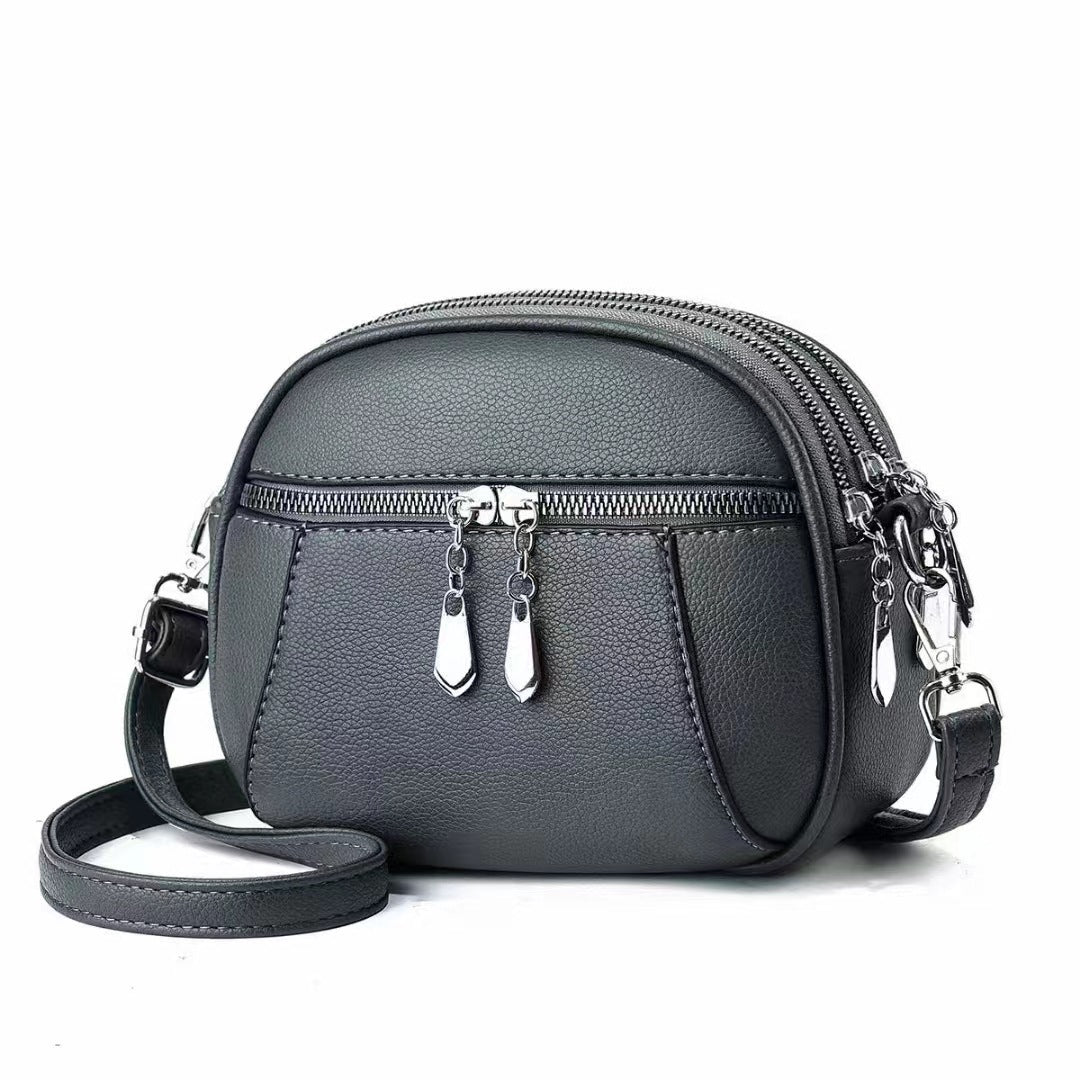 Womens Round Shoulder Bag | Multi-pocket Large Capacity Crossbody Bag