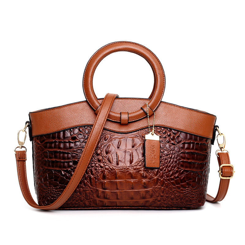 Womens Luxury Retro Handbag | Designer Women Crocodile Leather Bag - LAKD London
