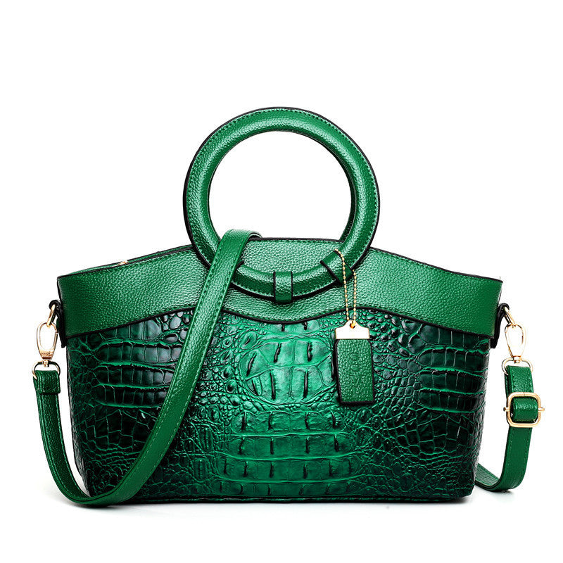 Womens Luxury Retro Handbag | Designer Women Crocodile Leather Bag - LAKD London