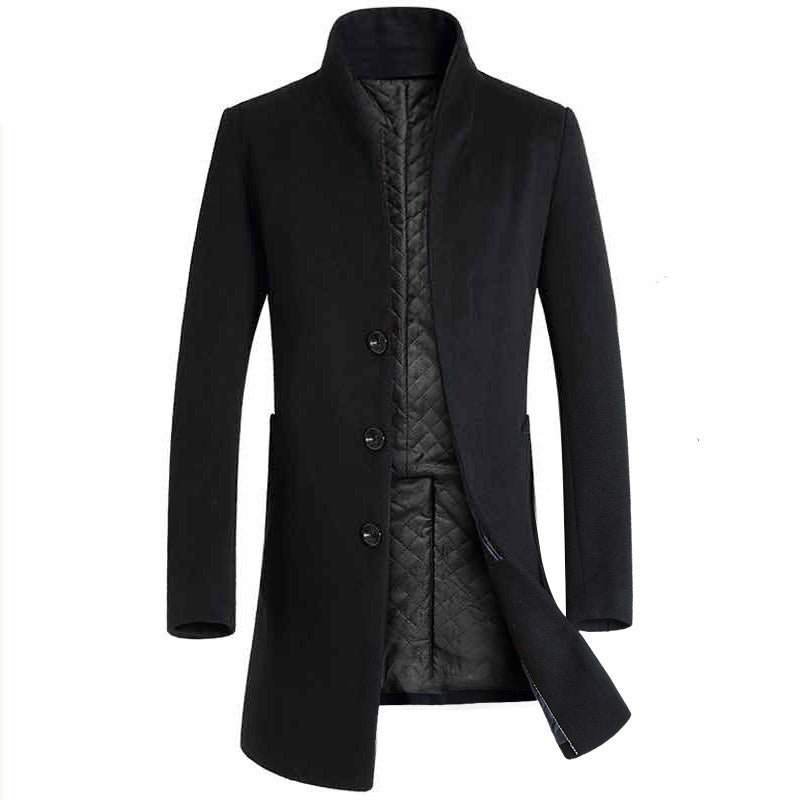 Men's long woolen trench coat | Old Money Classic Coats