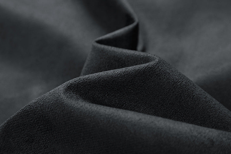 Mens Suede Stand Collar Jacket | Double Zipper Pocket - LAKD London