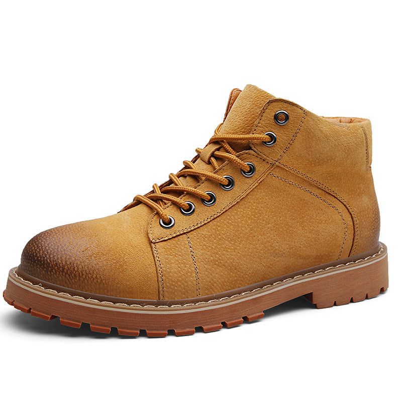 Mens Martin Work Boots - Cowhide Genuine Leather by Lakd London