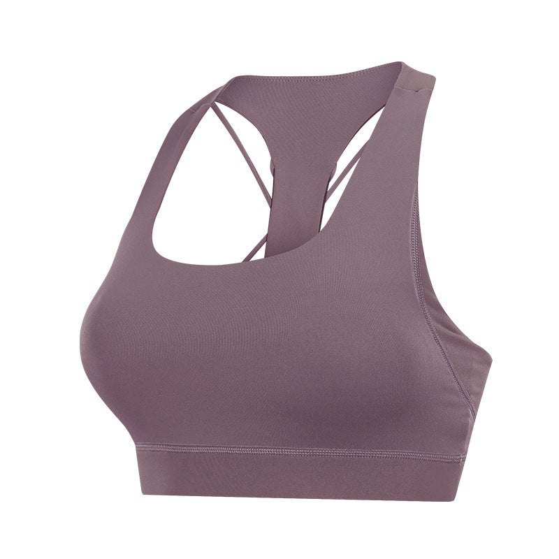 Contrast-panel fitness athletic sports bra by Lakd London