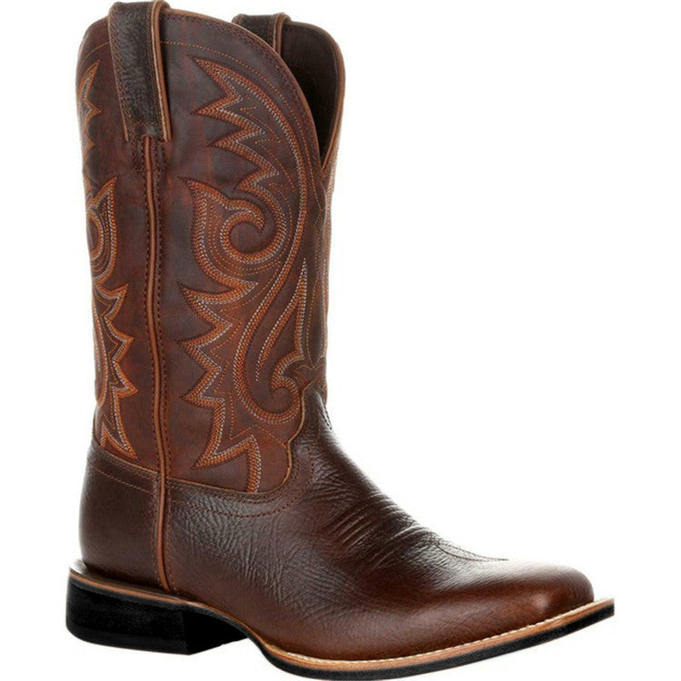 Wide Head Western High Tube Cowboy Boots - Thermal Insulation by Lakd London
