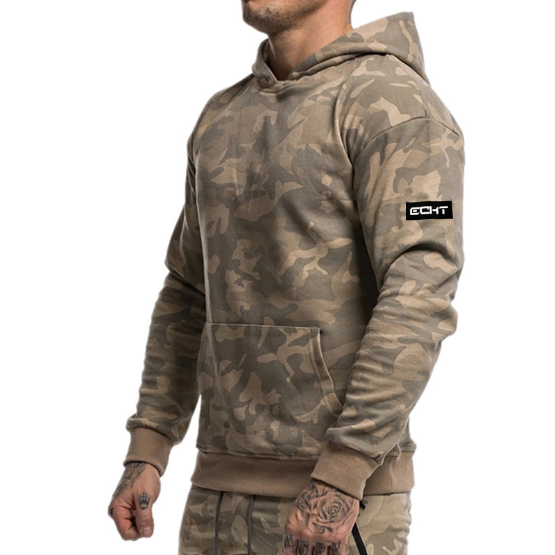 Men's Camouflage Hoodie - Sportswear Camo Pullover by Lakd London