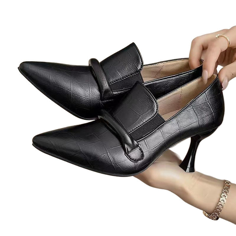 Womens Soft Leather Stiletto High Heel Shoes | Comfortable For Summer