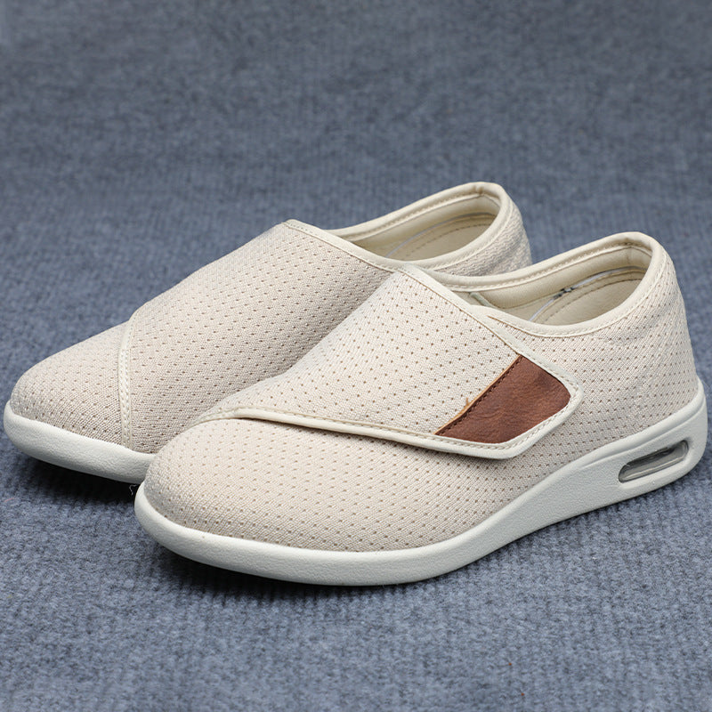 Womens Comfortable Summer Shoes | Fertilizer And Widening Leisure Elderly Slip on Shoes