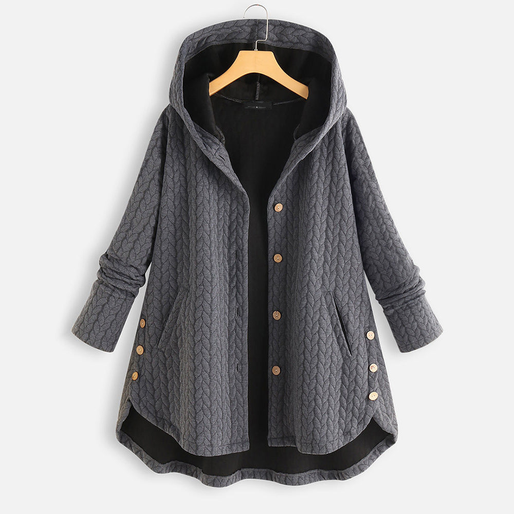 Womens Cotton Winter Jacket | Hooded Long Parka