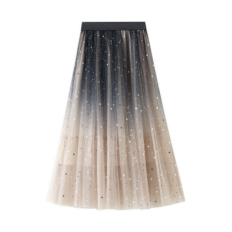 Matching star sequin Long Voluminous skirt by Lakd London