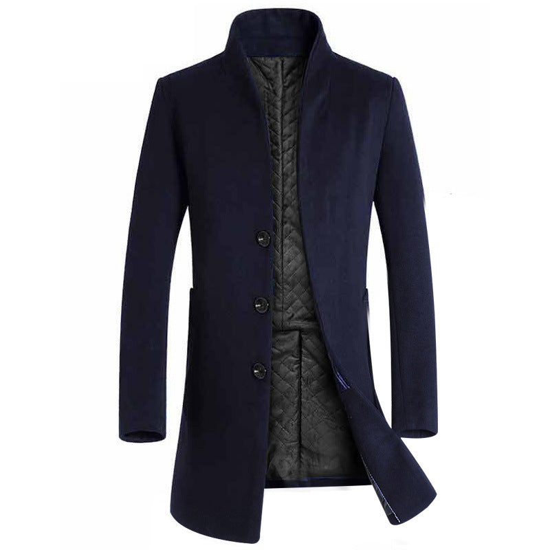 Men's long woolen trench coat | Old Money Classic Coats