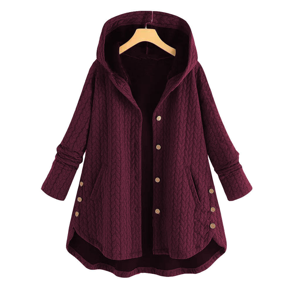 Womens Cotton Winter Jacket | Hooded Long Parka