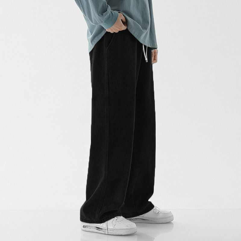 Mens Casual Loose Straight Jeans | Plus size Trousers - LAKD London