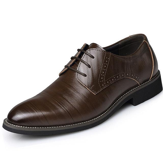 Men's Luxury Oxford Style Leather Dress Shoes Formal Events - LAKD London