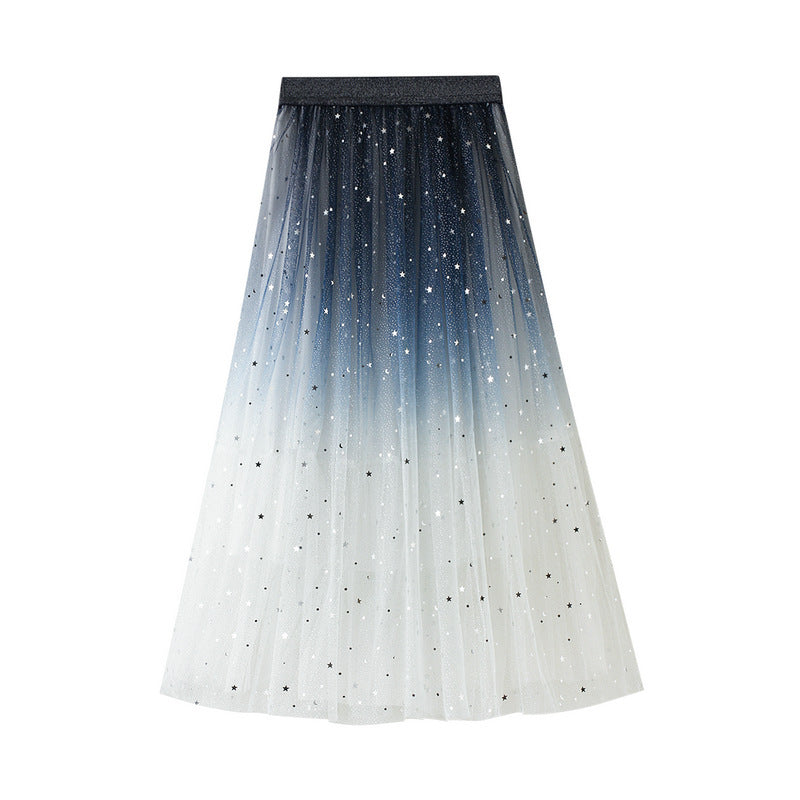 Matching star sequin Long Voluminous skirt by Lakd London