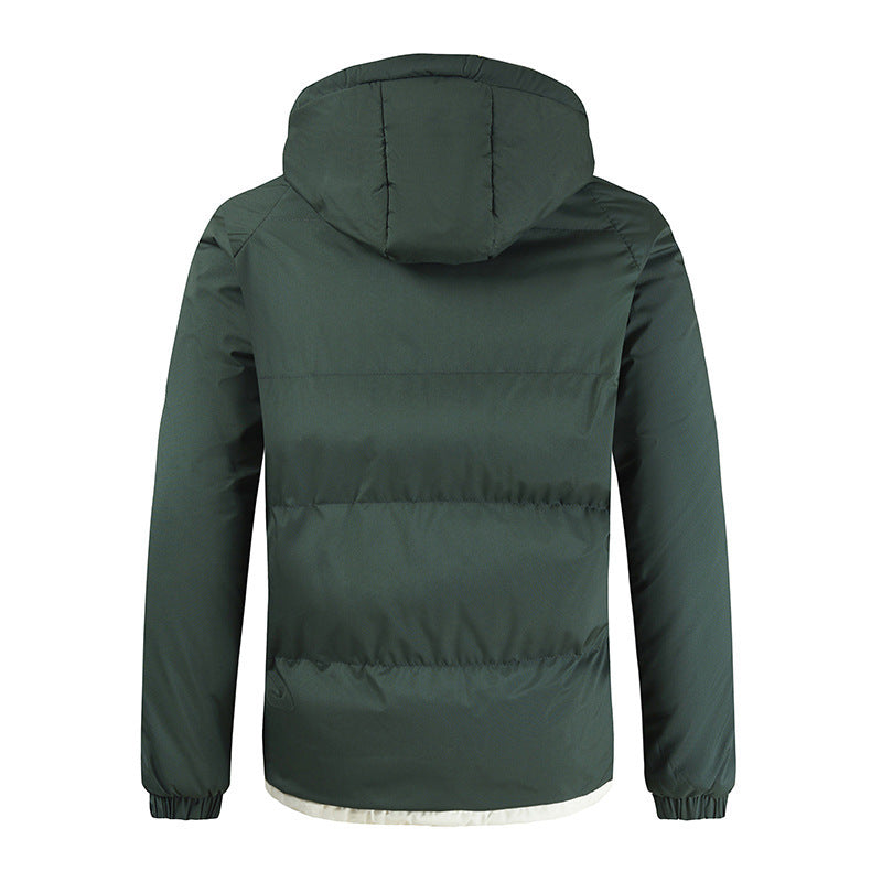 Mens Thickened Cotton Puffer Jacket | Winter Padded Coat - Down Jacket