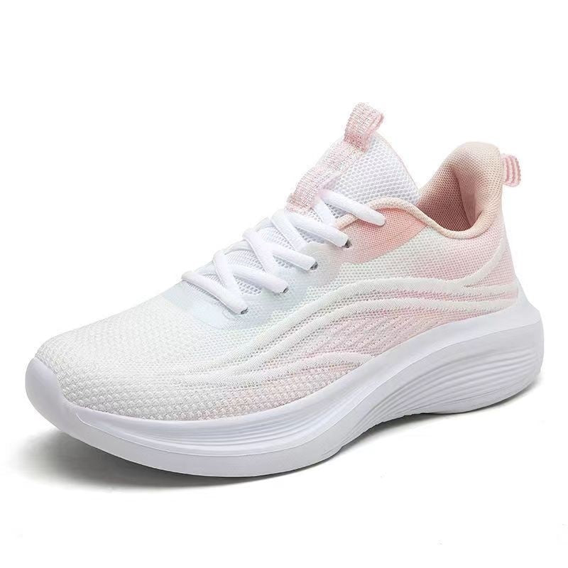 Womens Light Mesh Breathable Anti-skid Sneakers | Shock Absorption Soft Bottom Running Shoes