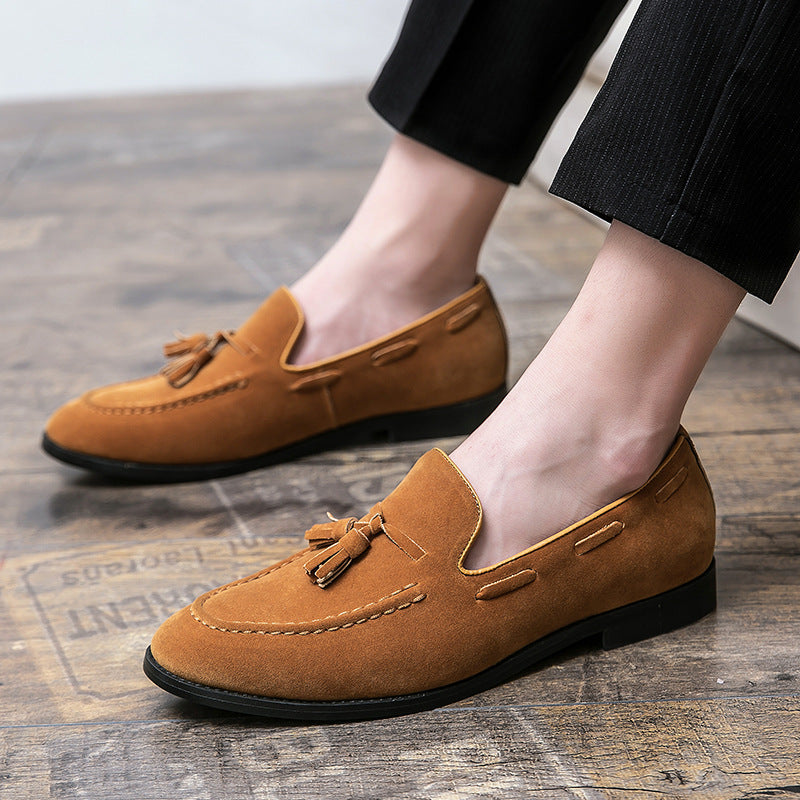 British Style Men's Tassel Loafers - Low top Leather Shoes