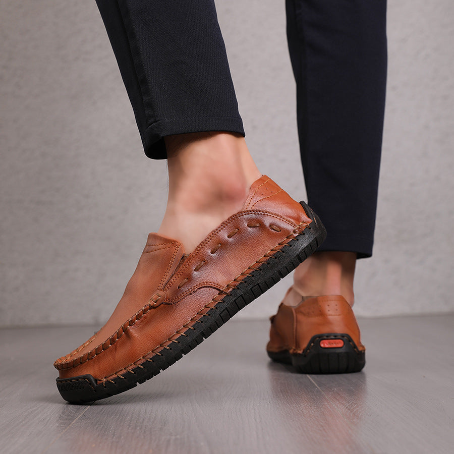 Men's Casual Loafers | Lightweight Non-slip Leather Shoes