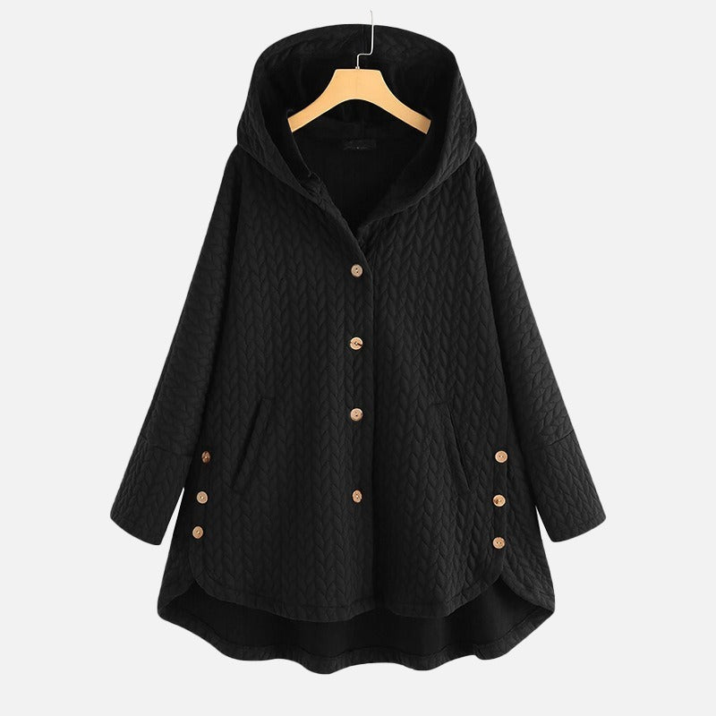 Womens Cotton Winter Jacket | Hooded Long Parka