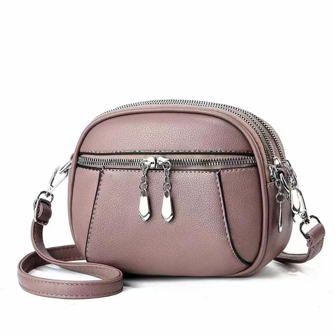 Womens Round Shoulder Bag | Multi-pocket Large Capacity Crossbody Bag