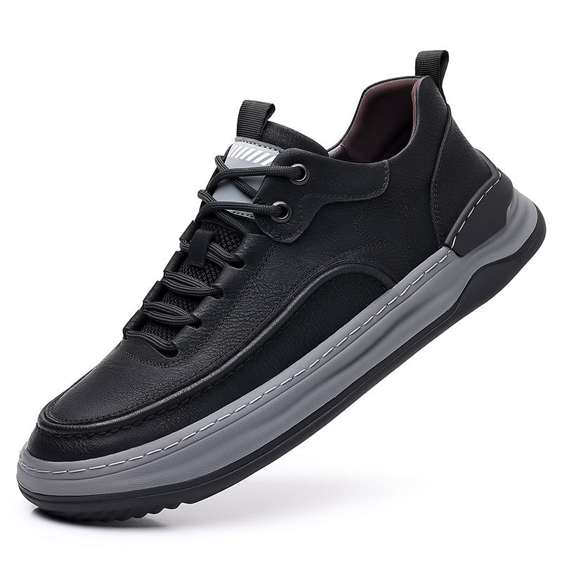 Men's Platform Height Increasing Sneakers | Breathable Leisure Shoes