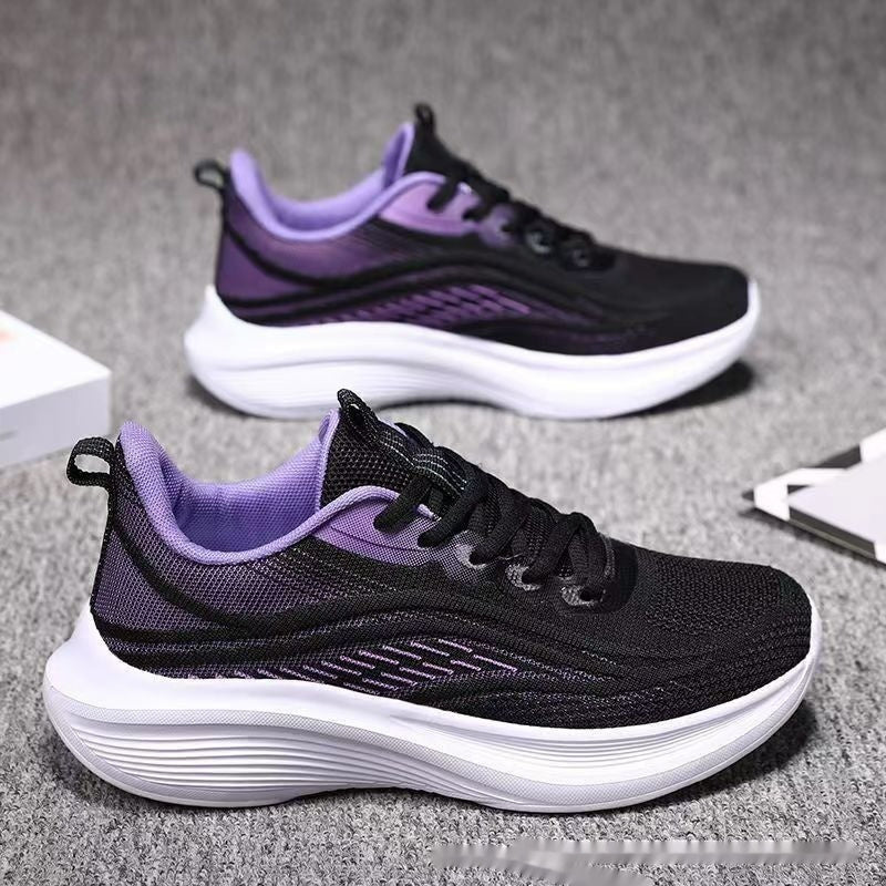 Womens Light Mesh Breathable Anti-skid Sneakers | Shock Absorption Soft Bottom Running Shoes