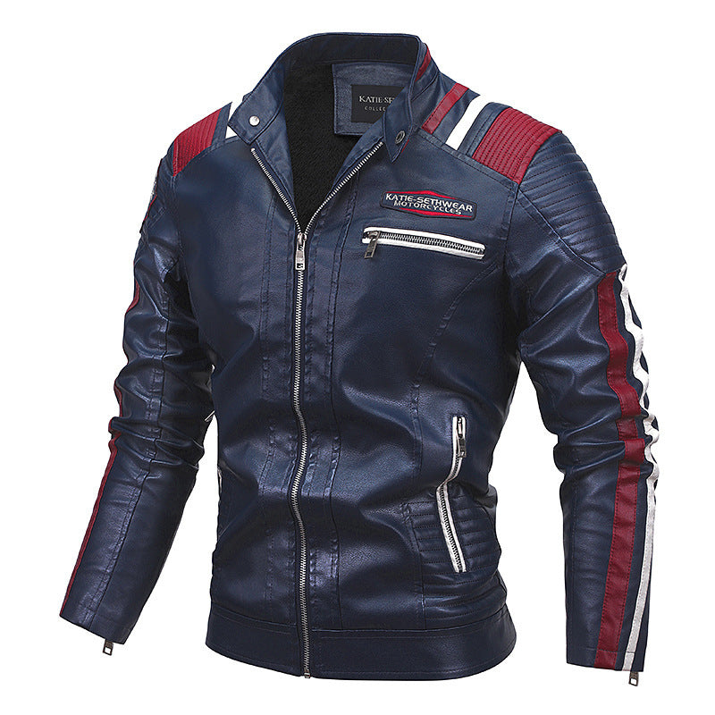 Mens Motorcycle Leather Coat | ZipperJacket - LAKD London