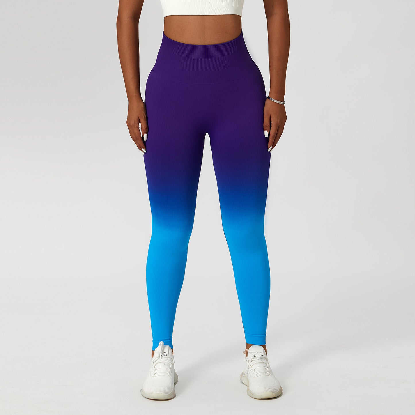Gradient Fitness High Waist Sportswear Tight Outdoor Pants by Lakd London