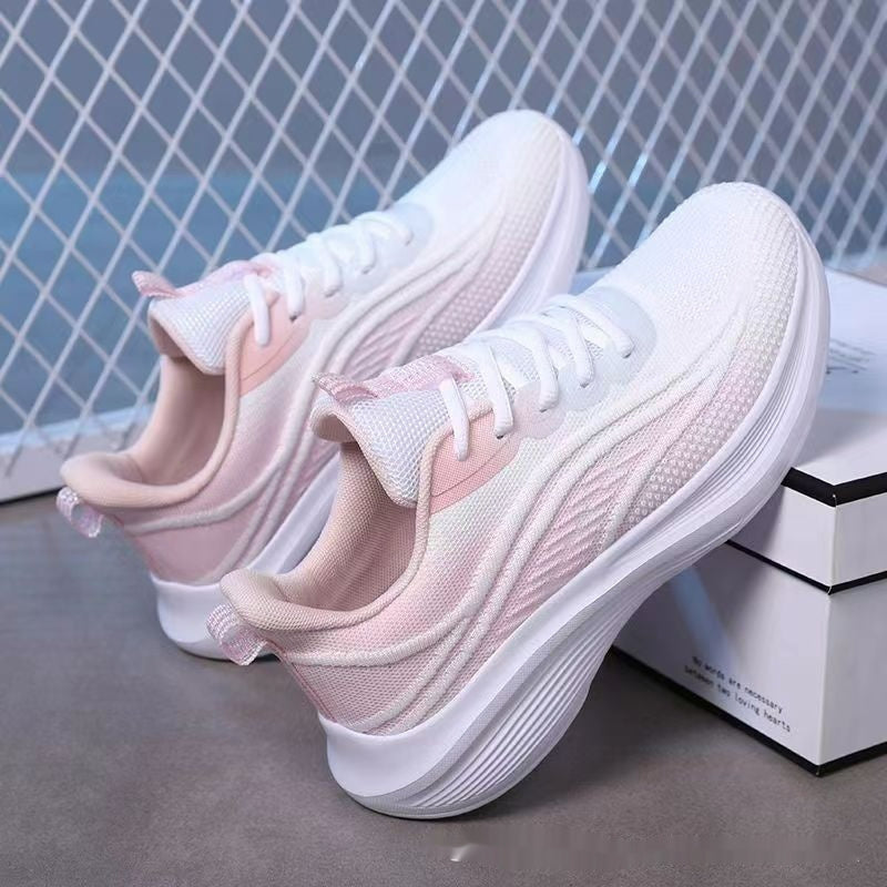 Womens Light Mesh Breathable Anti-skid Sneakers | Shock Absorption Soft Bottom Running Shoes