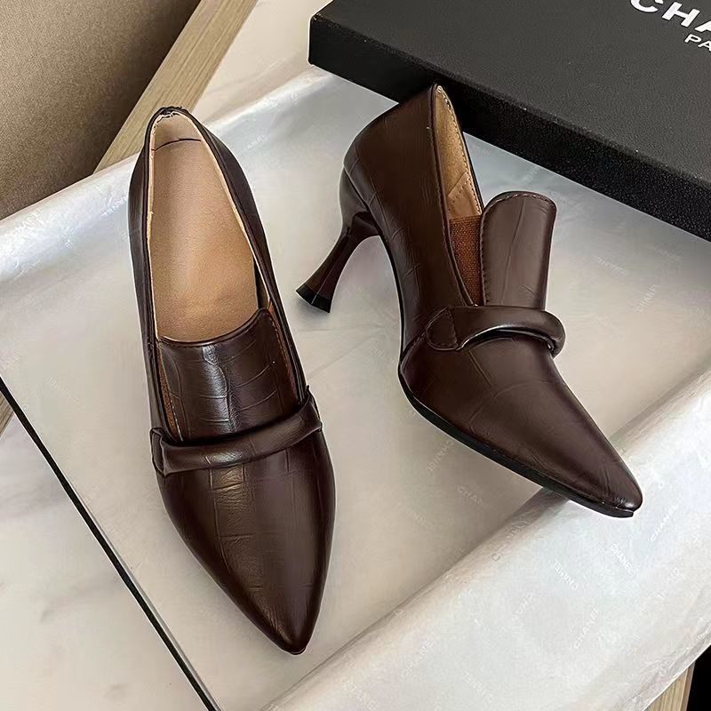 Womens Soft Leather Stiletto High Heel Shoes | Comfortable For Summer