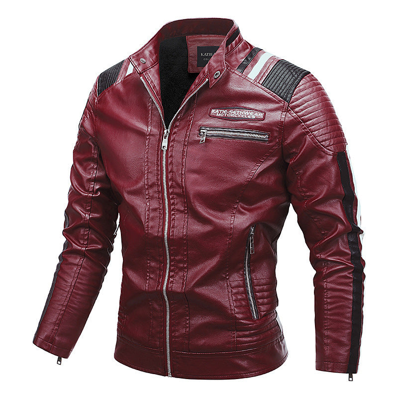Mens Motorcycle Leather Coat | ZipperJacket - LAKD London