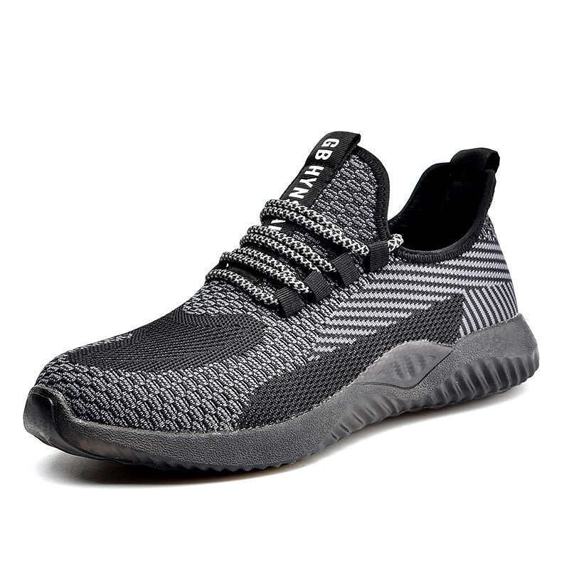 Men's Flying Weaving Labor Protection Shoes | Breathable Mesh Sneakers - LAKD London
