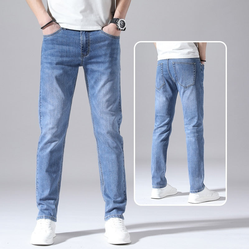 Mens Retro Jeans Straight Loose Casual Cut by Lakd London