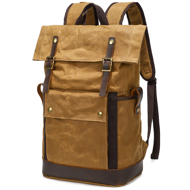 Mens Multifunctional Outdoor Waterproof Horse Leather Backpack by Lakd London